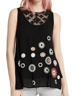 DESIGUAL sleeveless blouse women's size XS